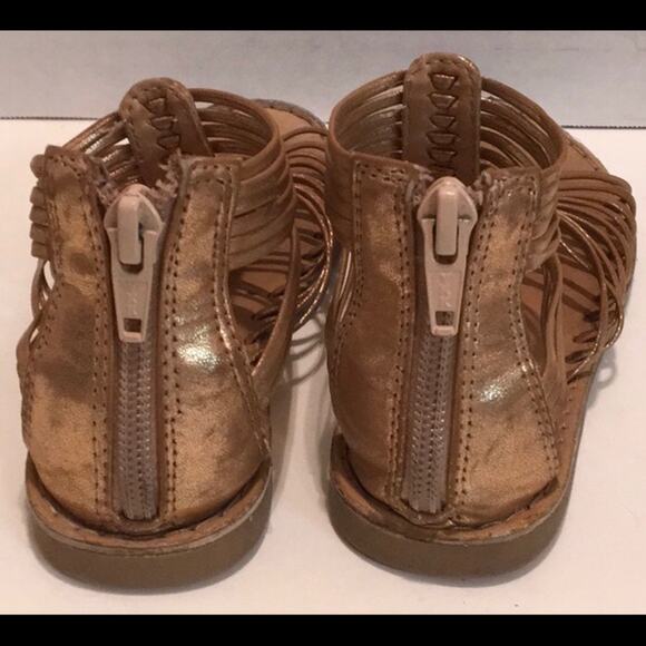 ✅✅REDUCED✅✅SEYCHELLES Little GIRL GLADIATOR GOLD SANDAL 10 🎄🎄GREAT BUY🎄🎄 - Picture 4 of 10